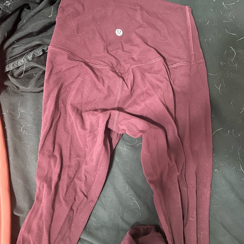 lululemon athletica Burgundy Leggings